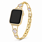FloraTie Clover Crystal Bracelet Band Compatible with Apple Watch