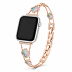 FloraTie Clover Crystal Bracelet Band Compatible with Apple Watch