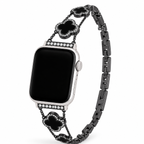 FloraTie Mother-of-Pearl-Effect Clover Bracelet Band Compatible with Apple Watch