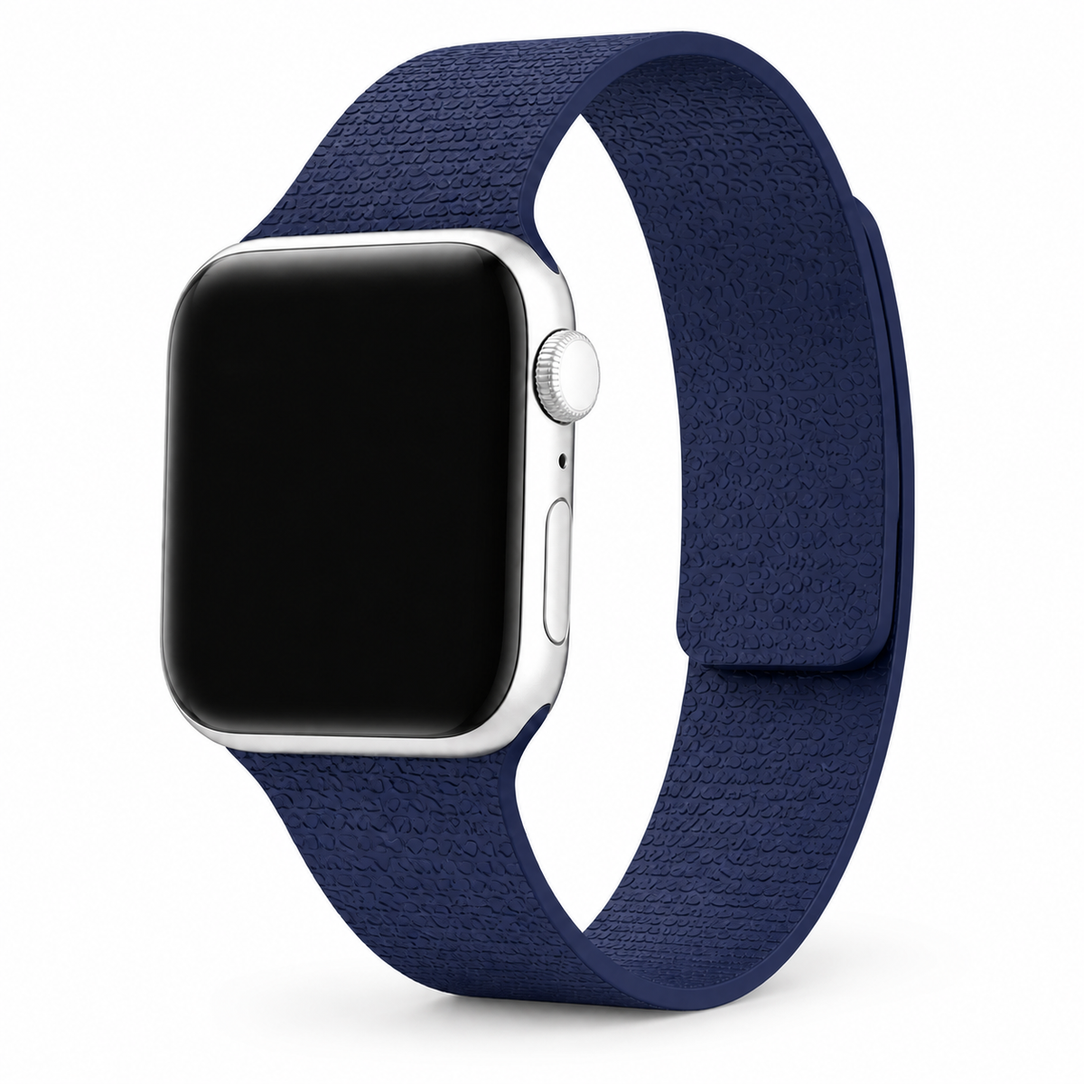 FloraTie Litchi-Grain Magnetic Silicone Band Compatible with Apple Watch