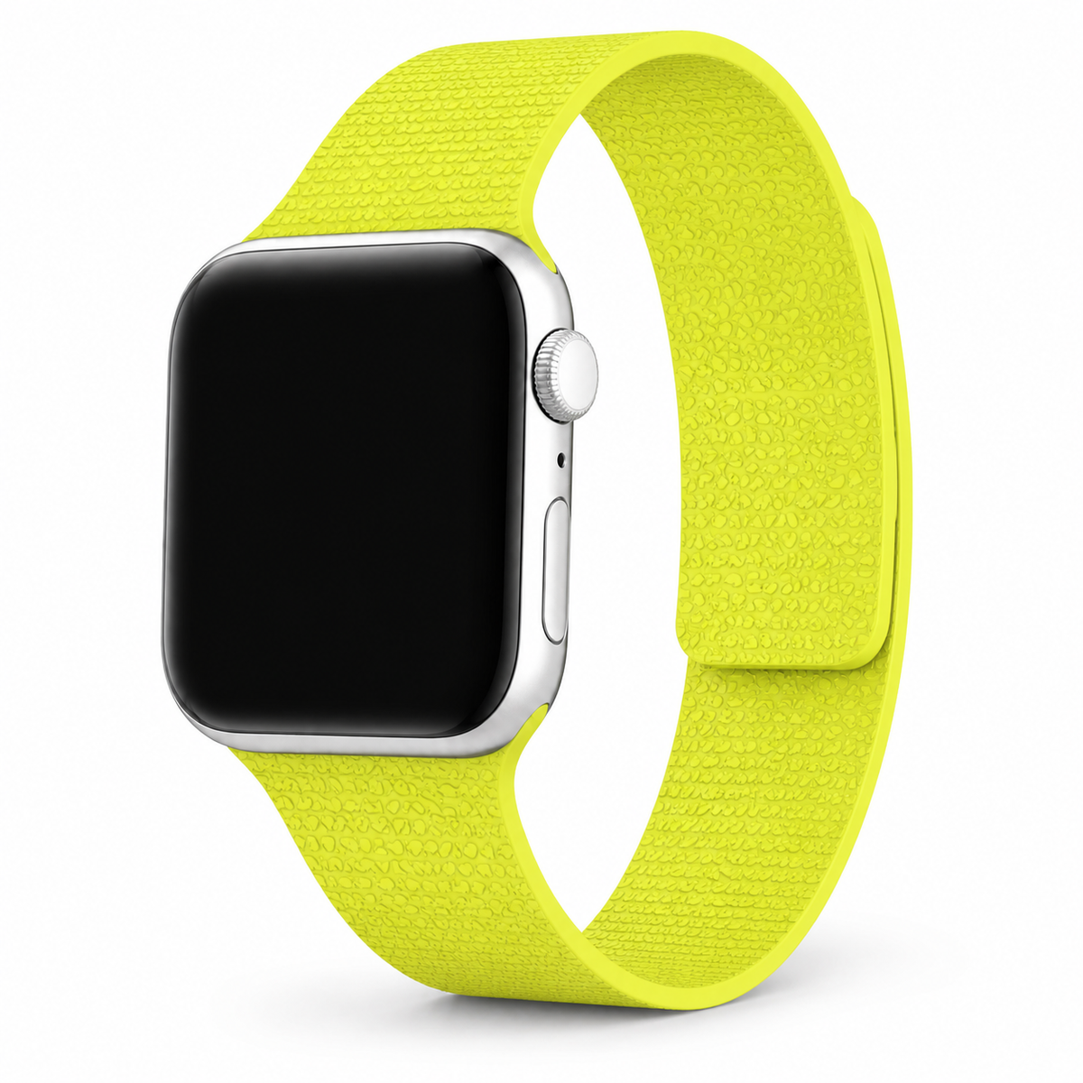 FloraTie Litchi-Grain Magnetic Silicone Band Compatible with Apple Watch