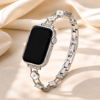 FloraTie Patterned Slim Chain Band Compatible with Apple Watch