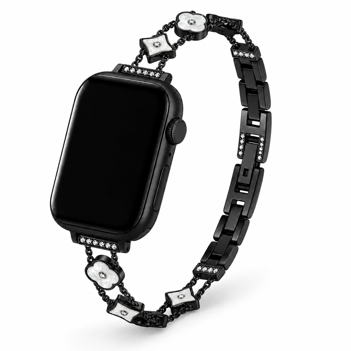FloraTie Patterned Slim Chain Band Compatible with Apple Watch