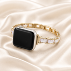 FloraTie Two-Tone Chain Bracelet Band Compatible with Apple Watch