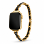FloraTie Two-Tone Chain Bracelet Band Compatible with Apple Watch