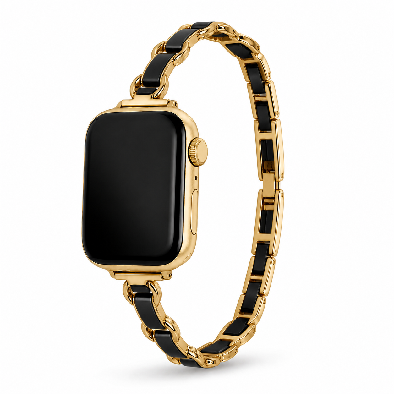 FloraTie Two-Tone Chain Bracelet Band Compatible with Apple Watch
