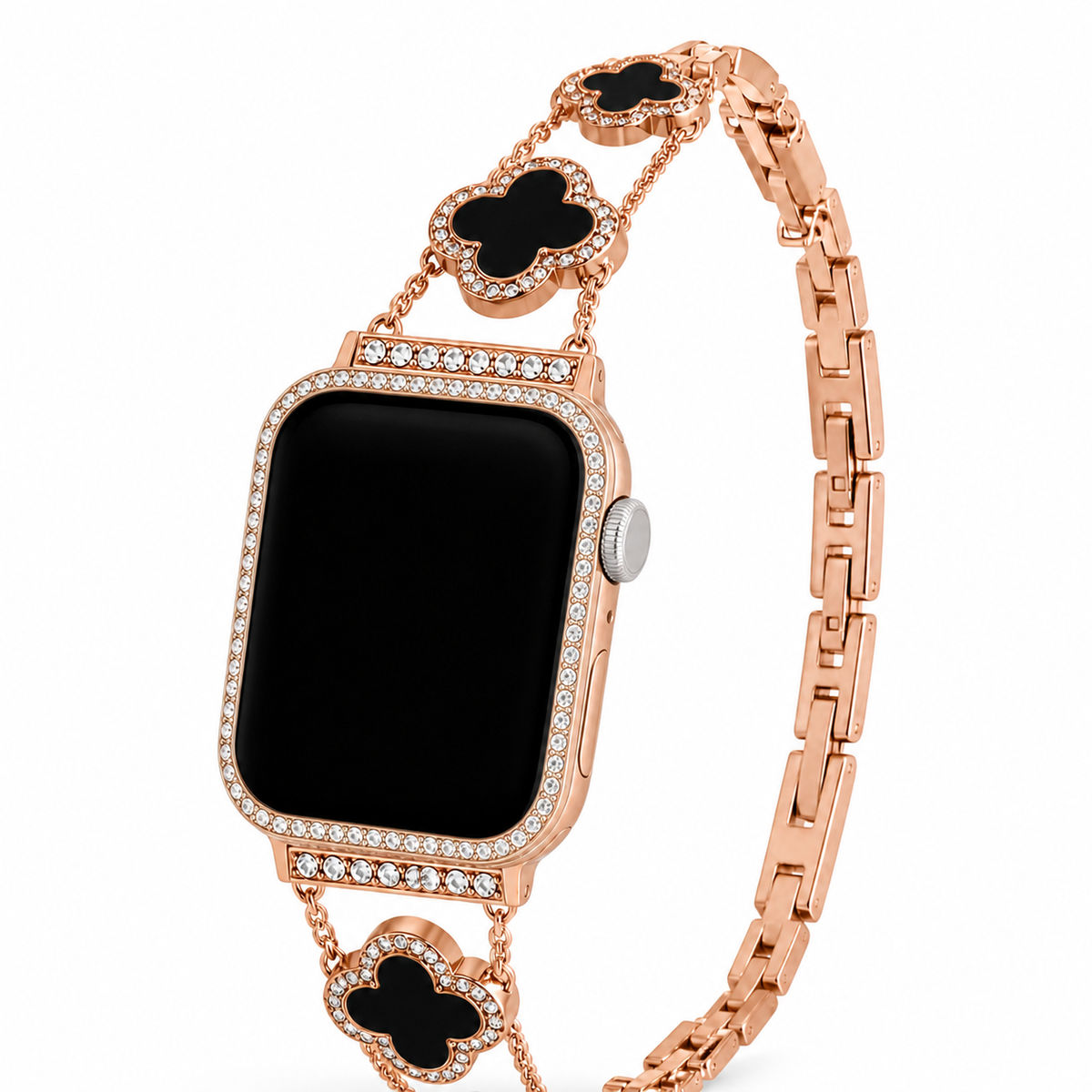 FloraTie Mother-of-Pearl-Effect Clover Bracelet Band Compatible with Apple Watch