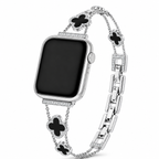 FloraTie Clover Crystal Bracelet Band Compatible with Apple Watch