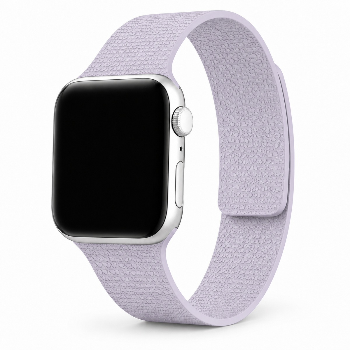 FloraTie Litchi-Grain Magnetic Silicone Band Compatible with Apple Watch