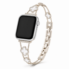 FloraTie Clover Crystal Bracelet Band Compatible with Apple Watch