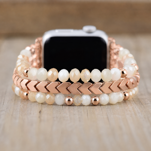 FloraTie Arrow Beaded Bracelet Band Compatible with Apple Watch