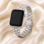 FloraTie Slim Stainless Steel Band Compatible with Apple Watch
