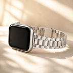 FloraTie Slim Stainless Steel Band Compatible with Apple Watch