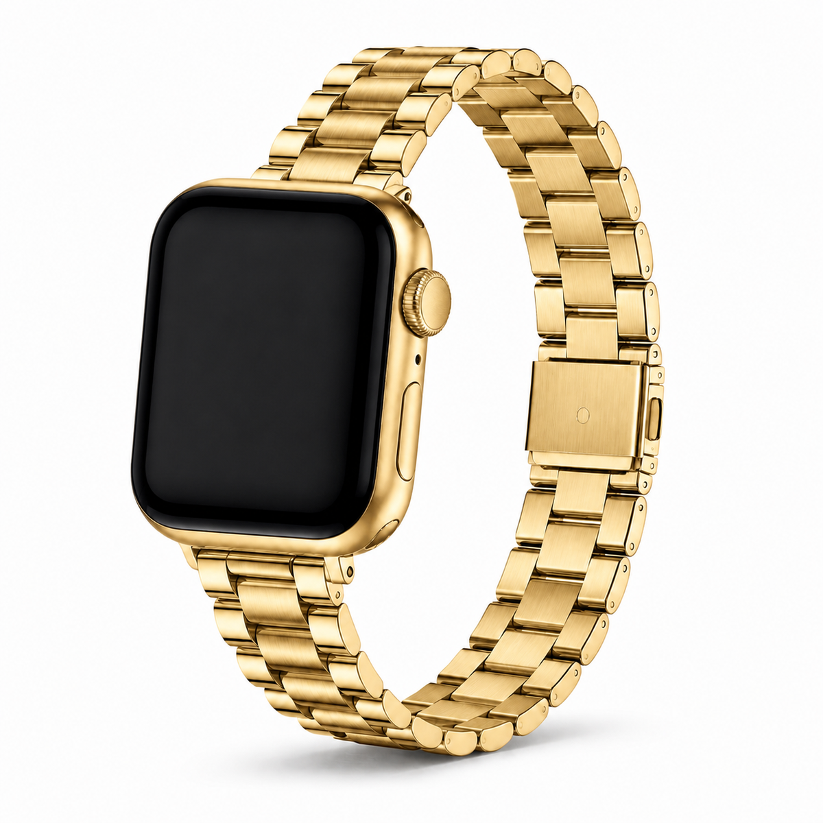 FloraTie Slim Stainless Steel Band Compatible with Apple Watch