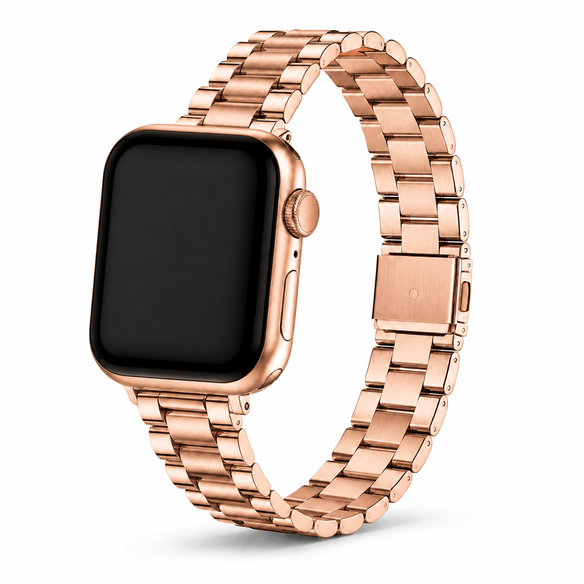 FloraTie Slim Stainless Steel Band Compatible with Apple Watch