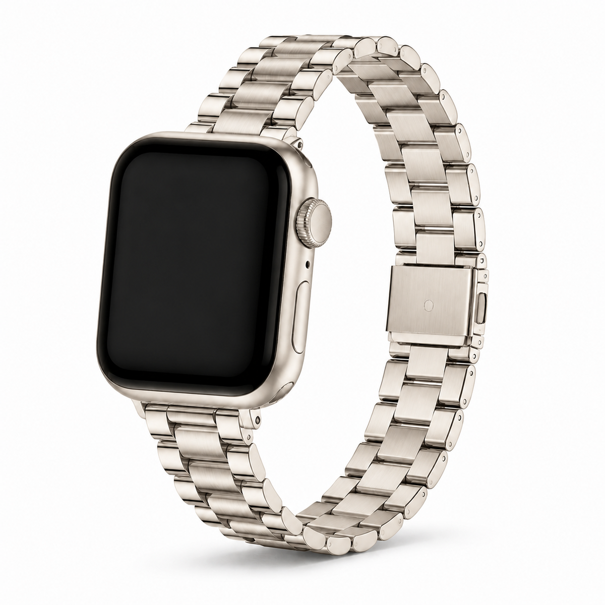 FloraTie Slim Stainless Steel Band Compatible with Apple Watch