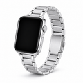 FloraTie Slim Three-Link Stainless Steel Band Compatible with Apple Watch