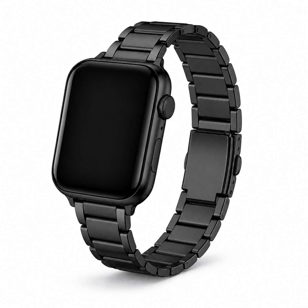 FloraTie Slim Three-Link Stainless Steel Band Compatible with Apple Watch