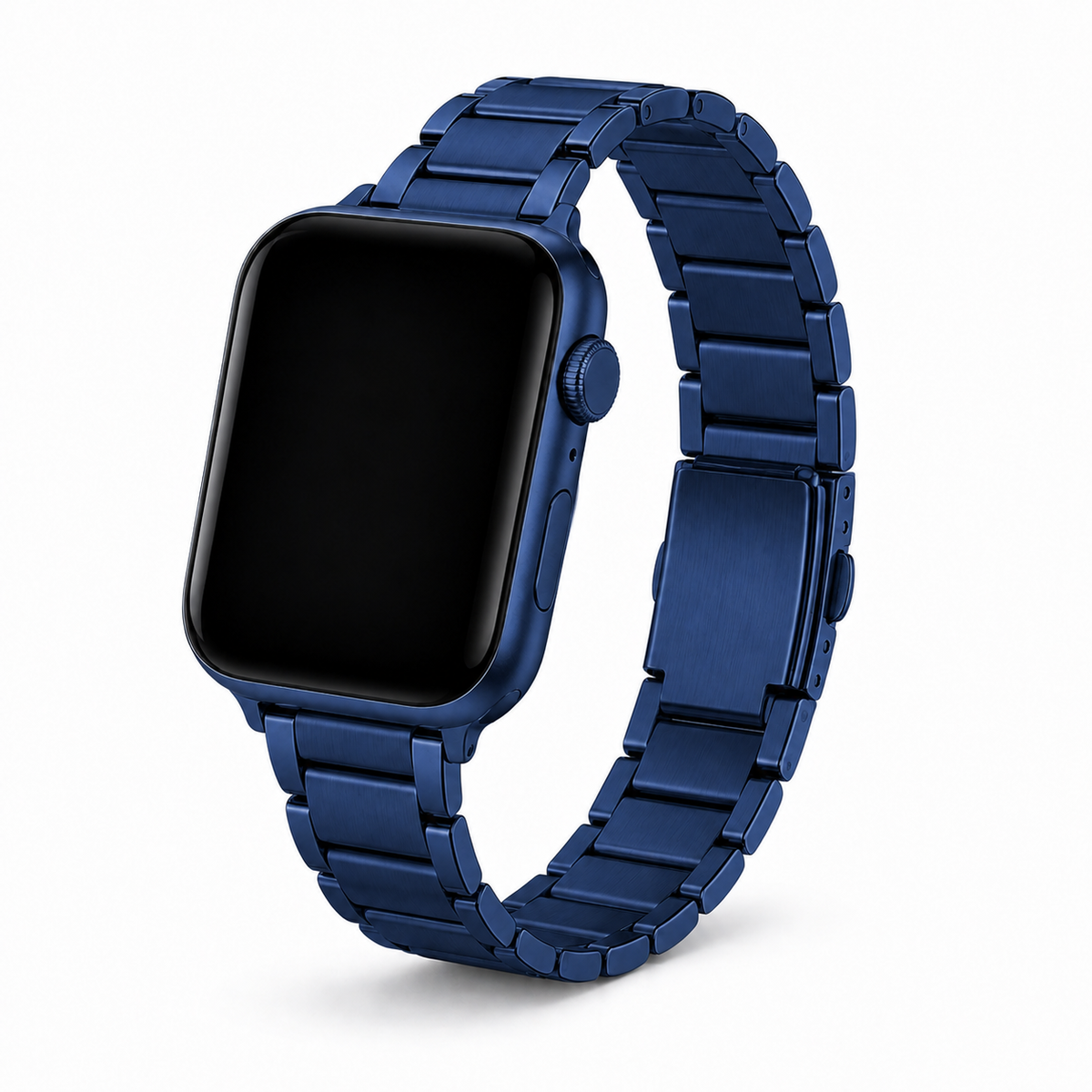 FloraTie Slim Three-Link Stainless Steel Band Compatible with Apple Watch