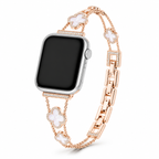 FloraTie Clover Crystal Bracelet Band Compatible with Apple Watch