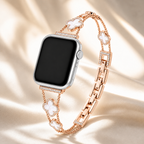 FloraTie Clover Crystal Bracelet Band Compatible with Apple Watch