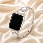 FloraTie Mother-of-Pearl-Effect Clover Bracelet Band Compatible with Apple Watch
