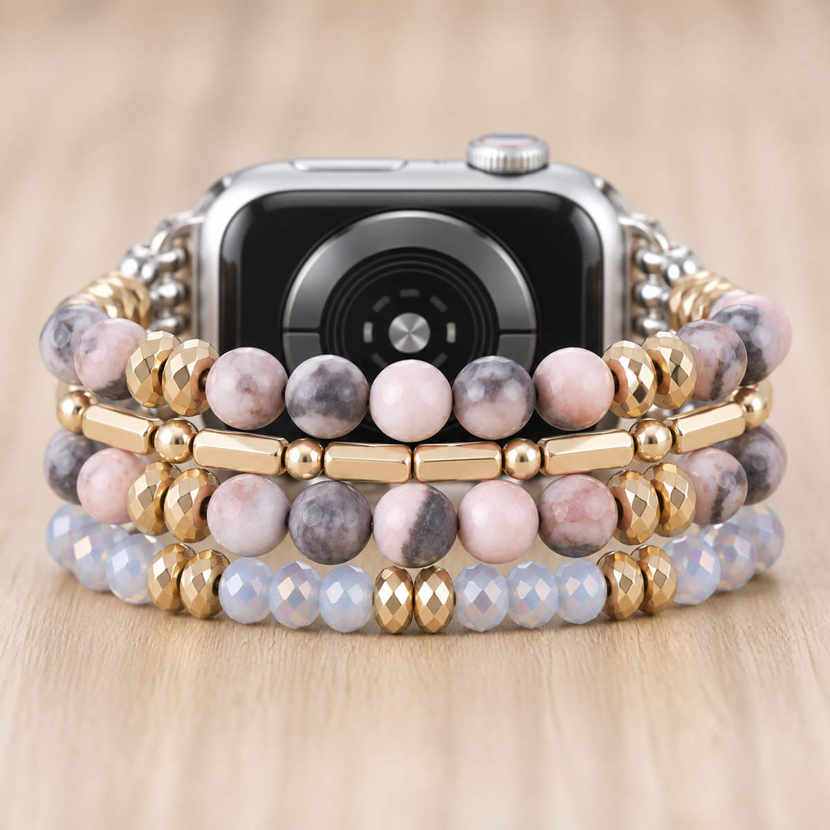 FloraTie Bohemian Beaded Bracelet Band Compatible with Apple Watch